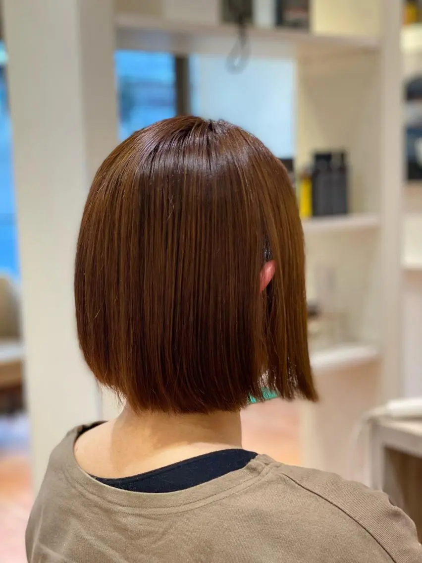 ショート ボブ ショートヘア 小顔カット トリートメント ☘️お悩み解決☘️ 岡部恒輝のヘアスタイル