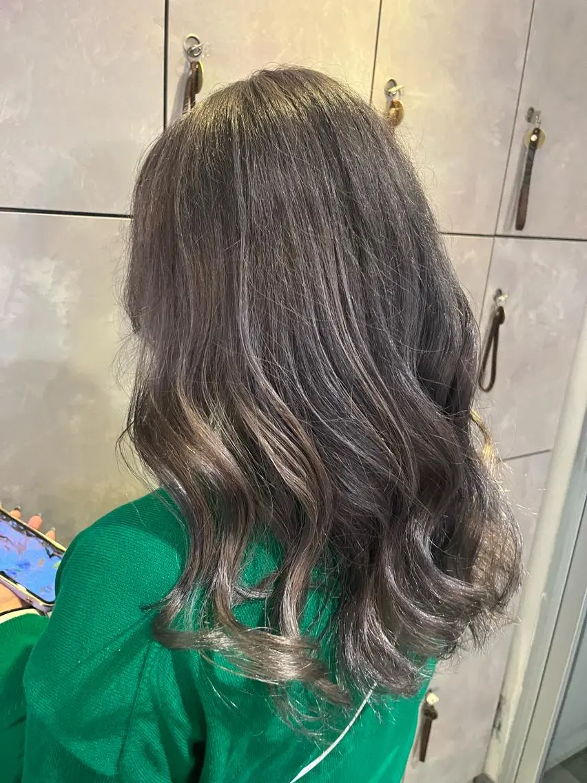 ロング ヘアカラー トリートメント ヘアセット 🎀透明感 カラー🎀ミズキのヘアスタイル