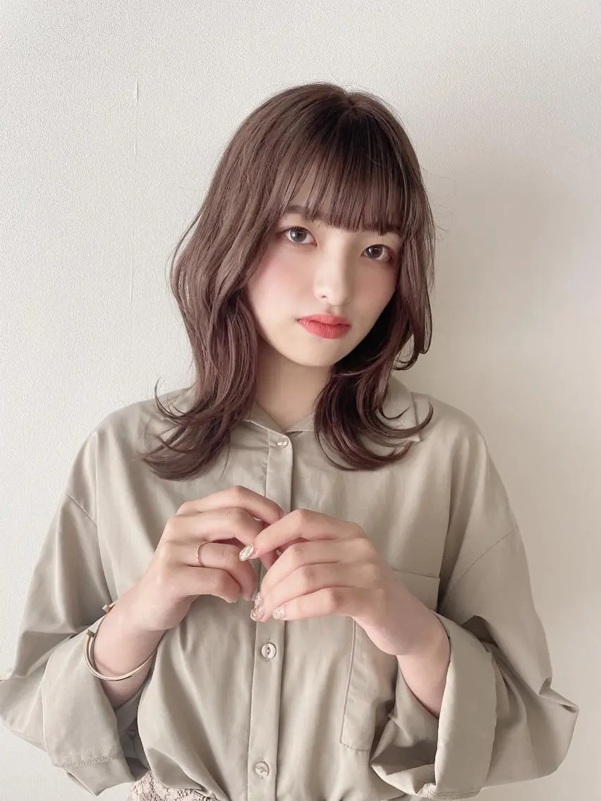 ミディアム カラー カット ヘアカラー なりたいが叶う ながしまじゅんきのヘアスタイル