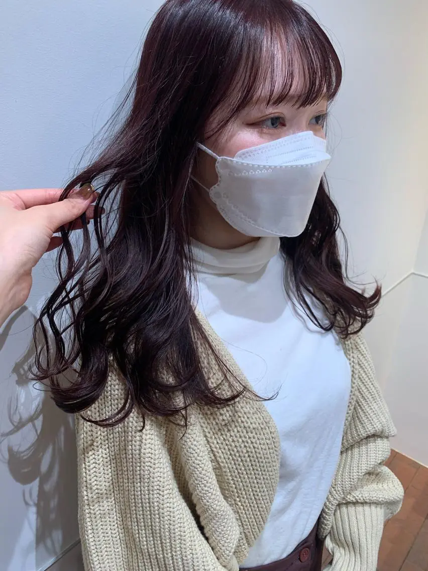 ミディアム カラー カット ヘアカラー トリートメント 片岡 由依のヘアスタイル