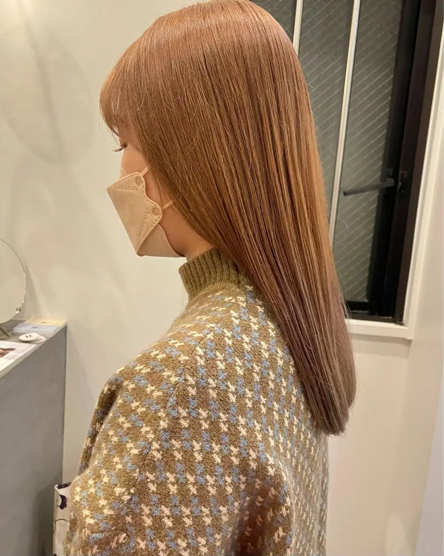 ロング カラー やまさきえりこ ニュアンスパーマのヘアスタイル