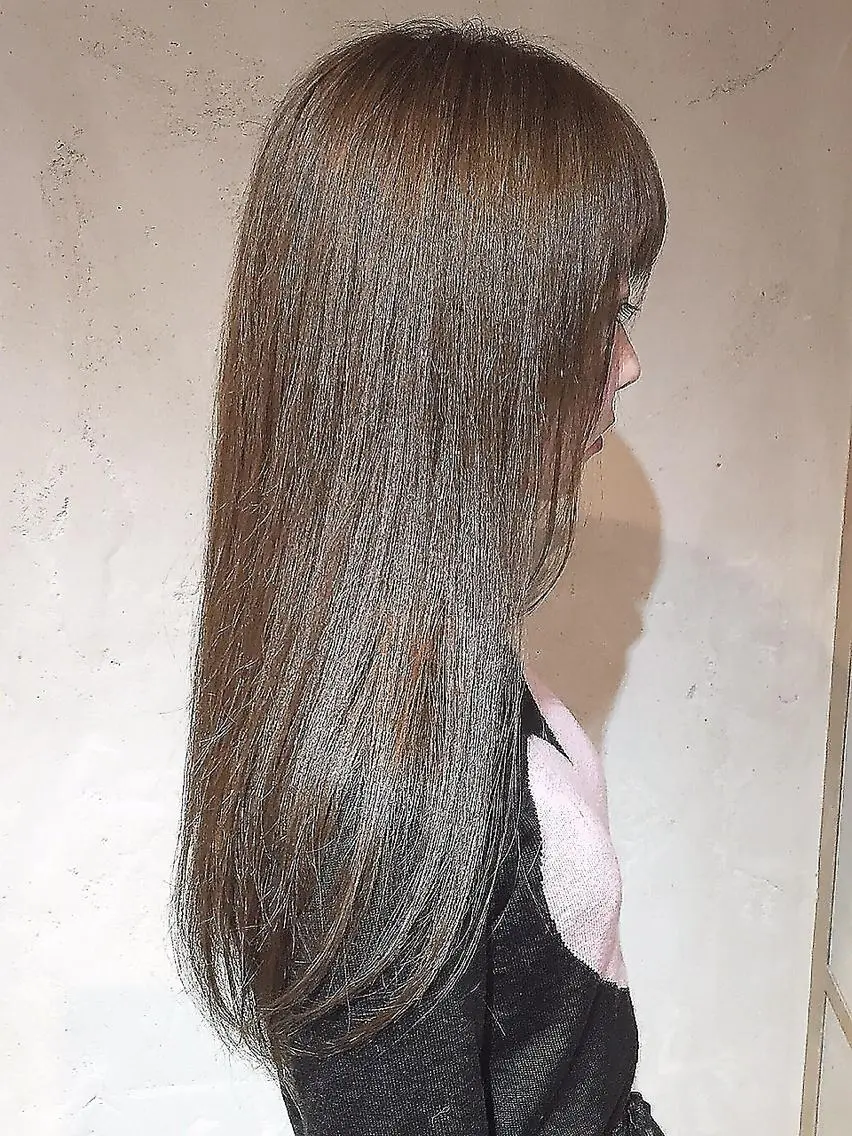 ロング トリートメント カット 縮毛矯正 小松崎 友宏のヘアスタイル