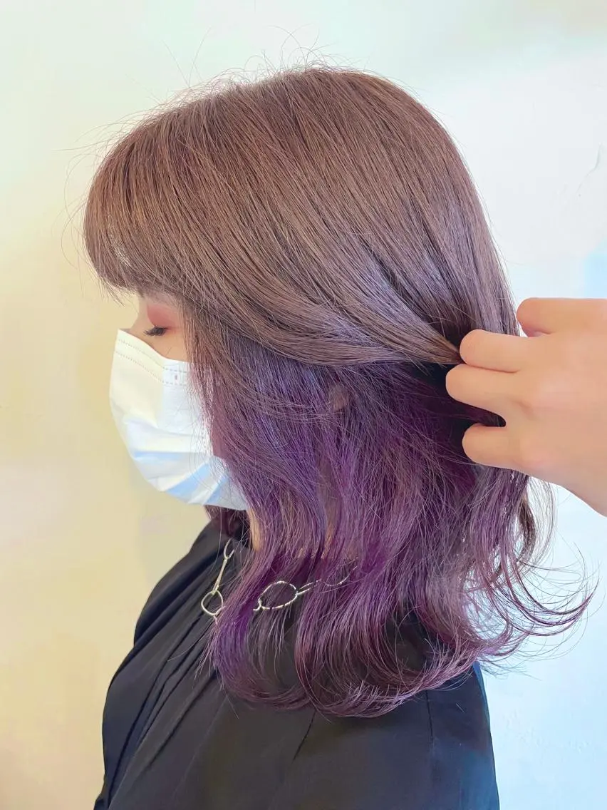 ミディアム カラー ヘアカラー トリートメント AKALA HAIR 西宮店 Juriのヘアスタイル