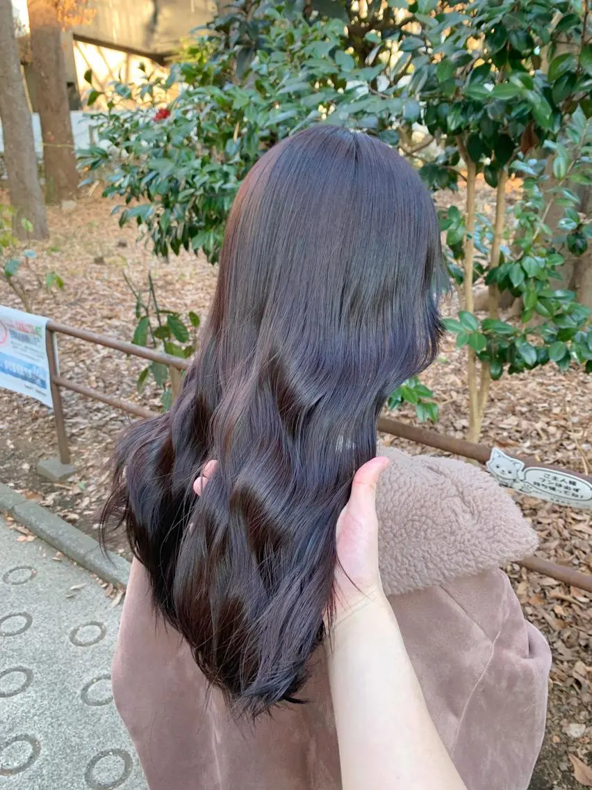 セミロング カラー カット ヘアカラー トリートメント little 小濱彰太のヘアスタイル