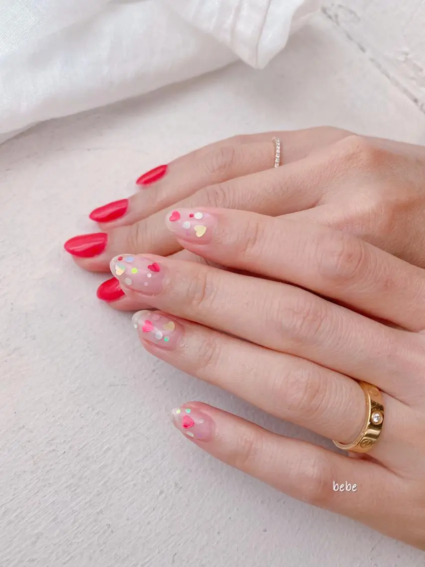 ネイル ハート ハンドネイル Ann nailのネイルデザイン