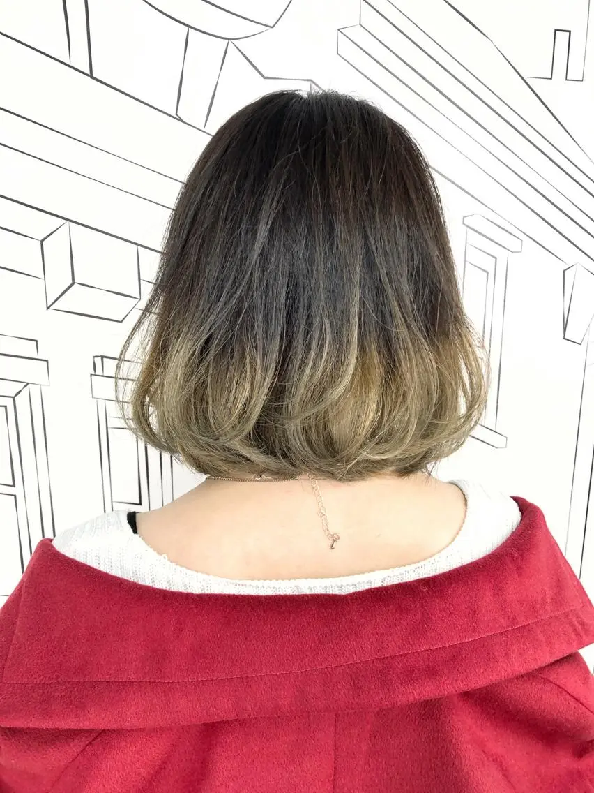 ミディアム カラー グラデーションカラー ボブ レイヤー⭐️カラー ⭐️平川雅史のヘアスタイル