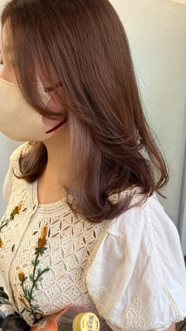 ミディアム カラー インナーカラー ボブ くびれヘア ヘアカラー トリートメント 似合わせ特化🌷 kasumiのヘアスタイル
