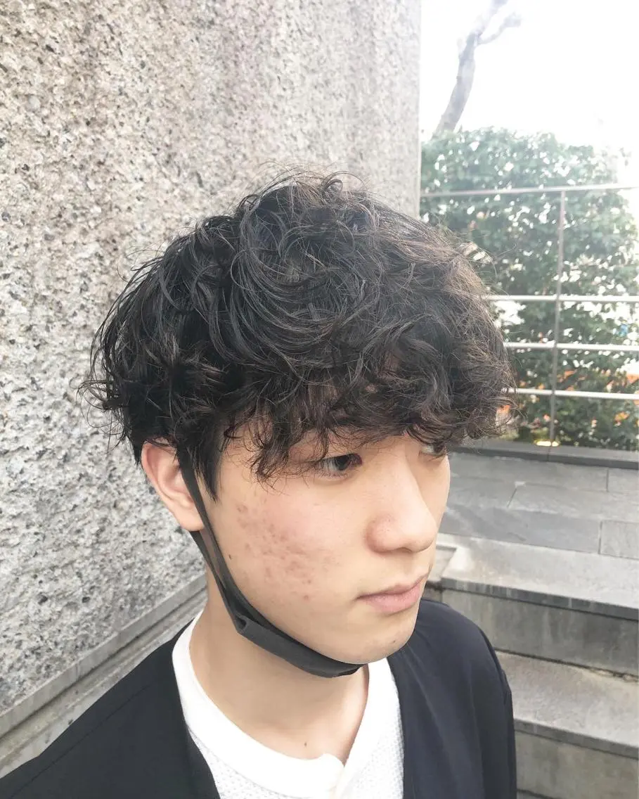 パーマ ヘアアレンジ メンズ カット パーマ トリートメント ヘアセット メンズ特化✂️栗原 侑也のヘアスタイル