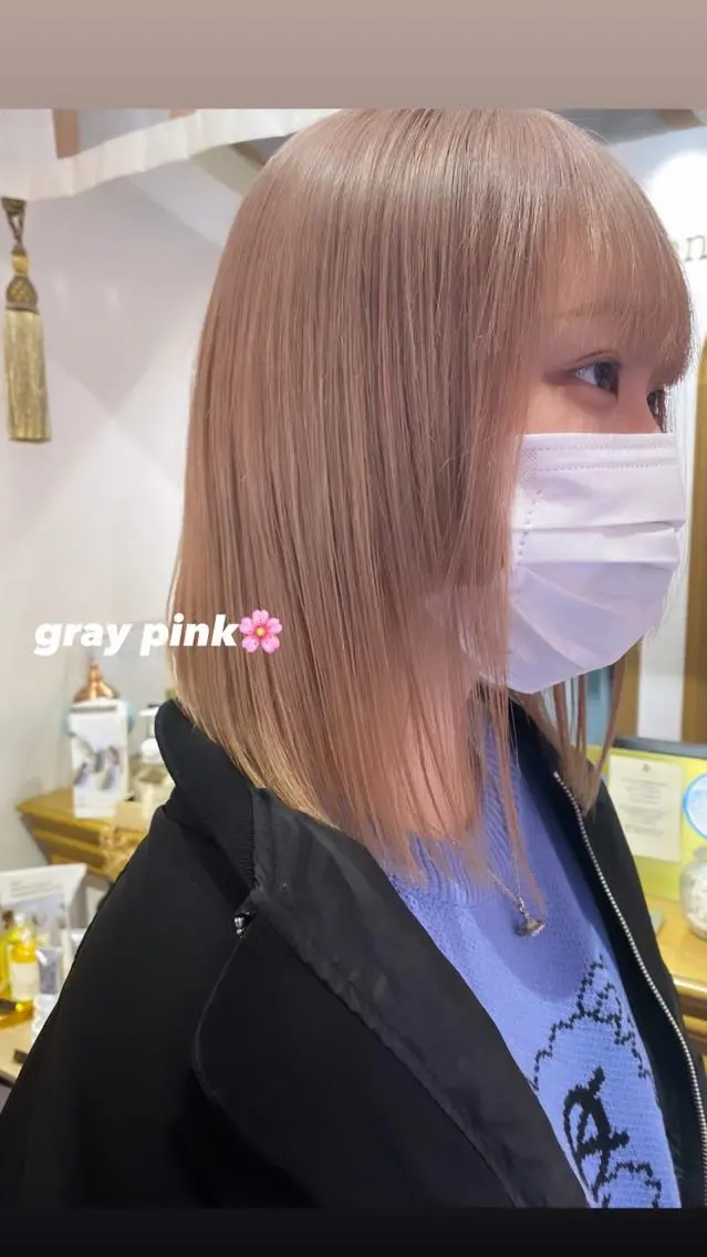 ショート カラー カット ヘアカラー トリートメント 顔周り/ブリーチなし /縮毛矯正🫧伊勢のヘアスタイル