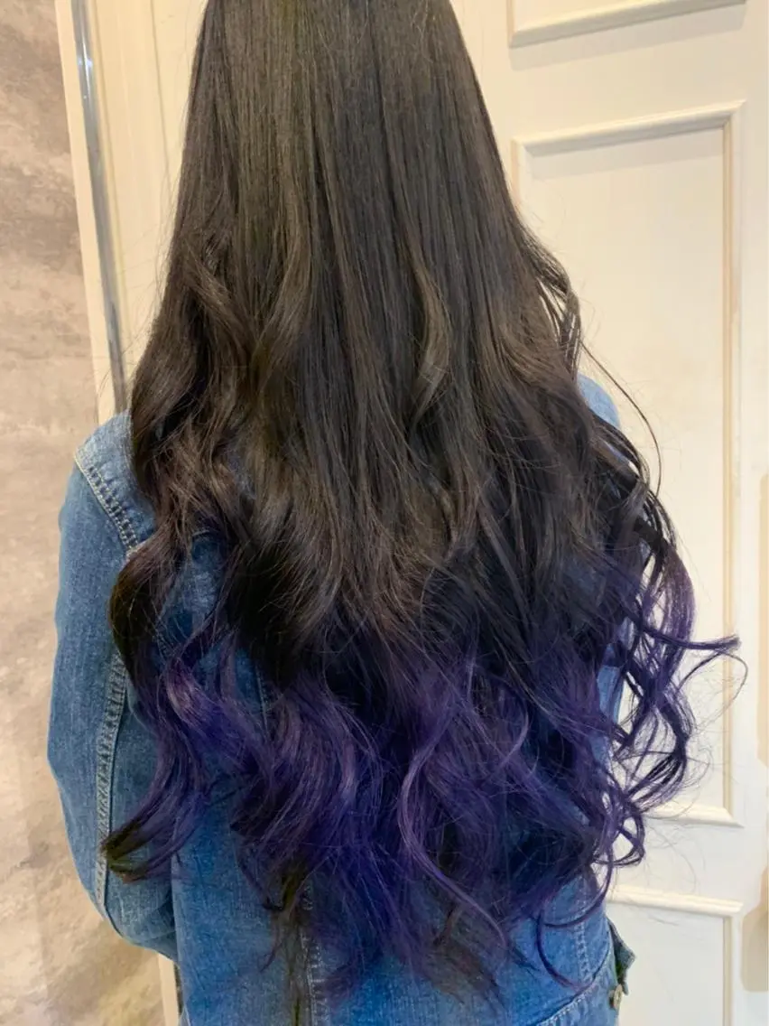 ロング カラー パープルカラー 🫟Blanco🫟 Color&Careのヘアスタイル