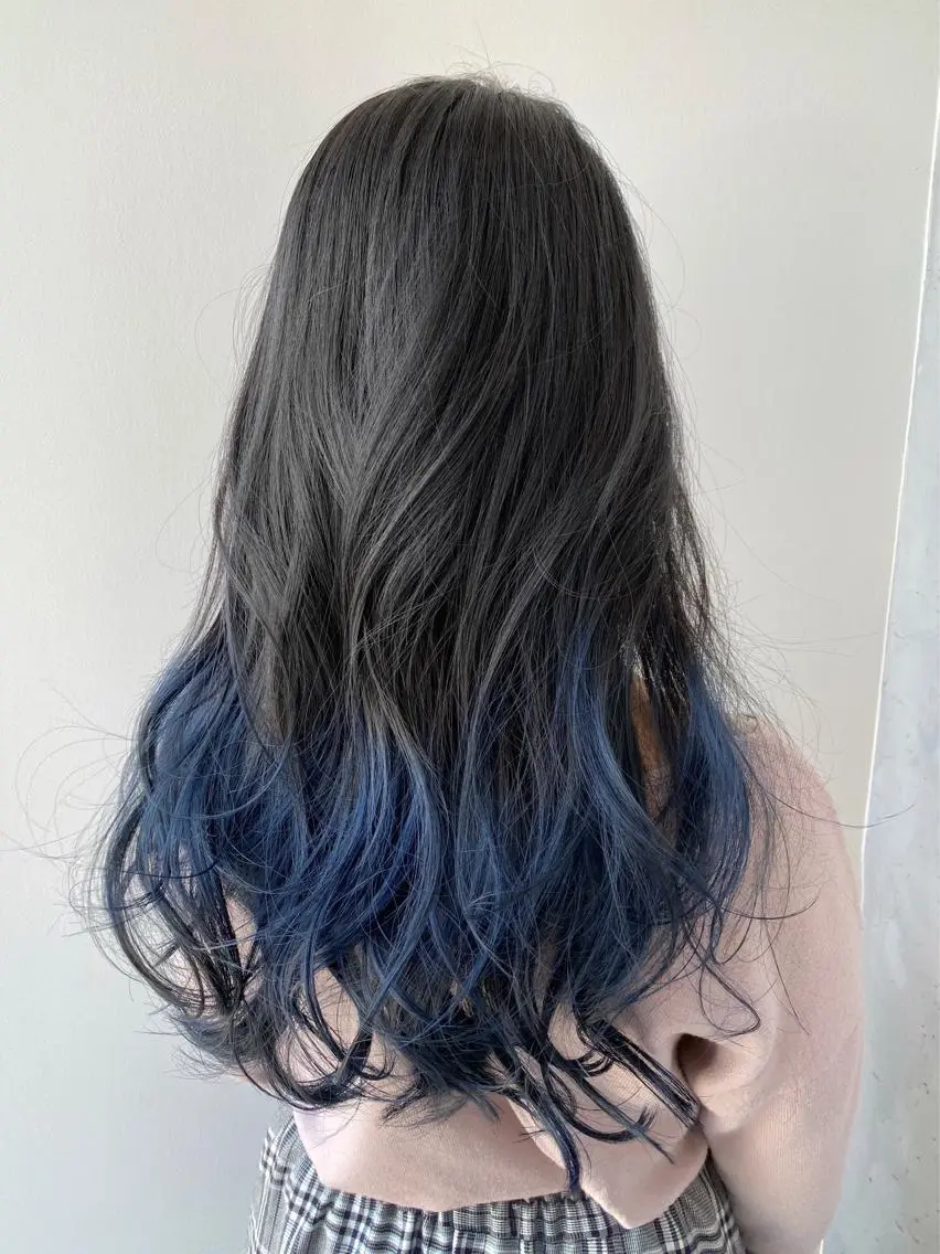 ロング カラー ヘアアレンジ ブリーチ 【艶髪×韓国風】 毛流れ職人 RYOのヘアスタイル