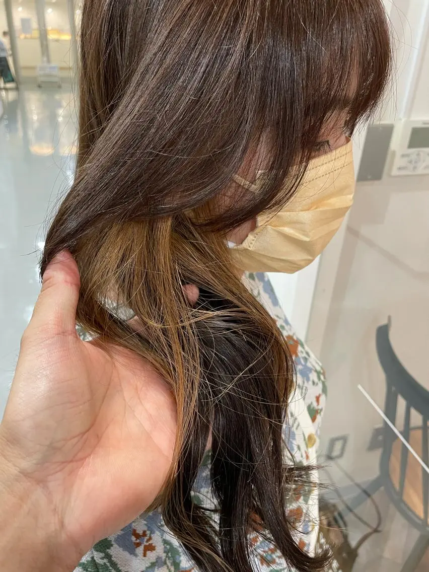 ロング カラー カット ヘアカラー トリートメント 過去一の柔髪ヘア 🌿einshairのヘアスタイル