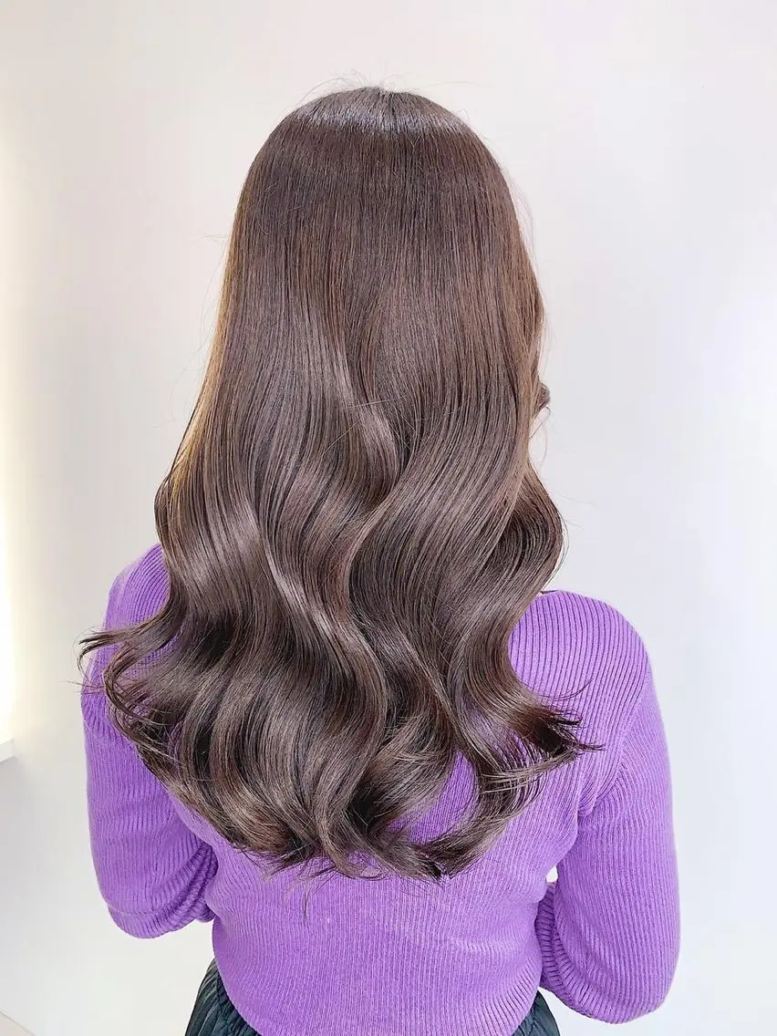 ミディアム カラー パーマ ヘアアレンジ メンズ キッズ ネイル マツエク・マツパ ベージュカラー ラベンダーカラー ラベンダーベージュ 髪質改善 カット ヘアカラー トリートメント ヘアセット 韓国ヘア🫧 KAZUTOのヘアスタイル