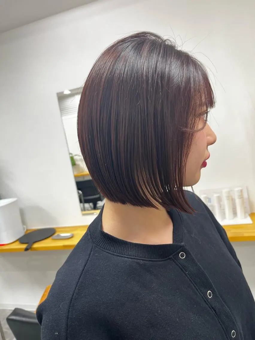 ショート カット ヘアカラー トリートメント Lino by hoNuaのヘアスタイル