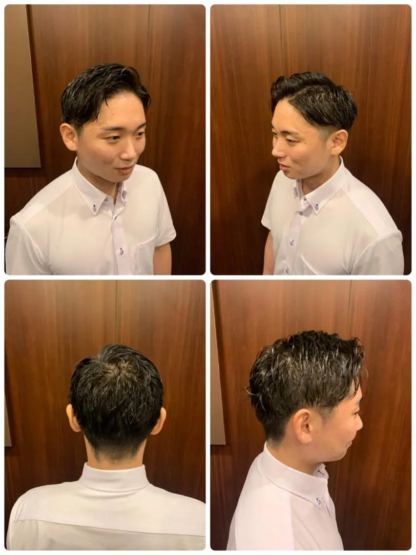 ショート メンズ ビジネス 高橋 大輔のヘアスタイル