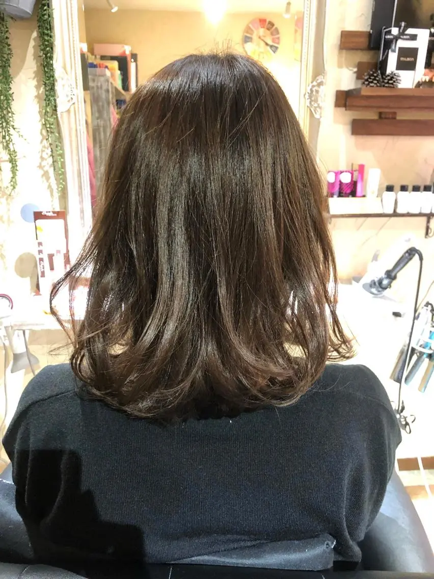 ミディアム カラー カット ヘアカラー トリートメント 🌈20年目突入🎉 山口のヘアスタイル
