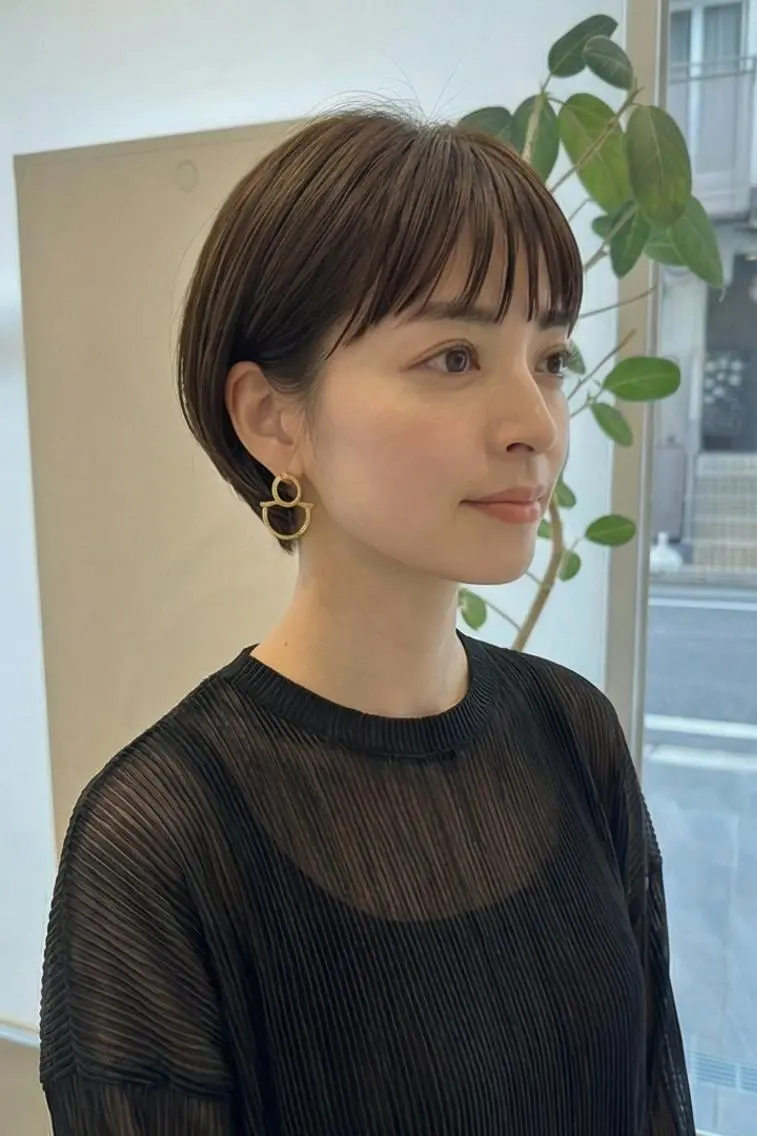 ショート tre.甲子園口店/ レイヤーカットのヘアスタイル