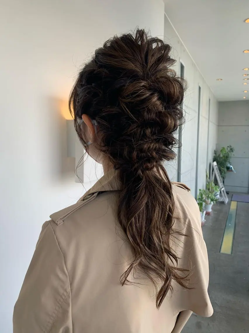 ロング おせ ちさとのヘアスタイル