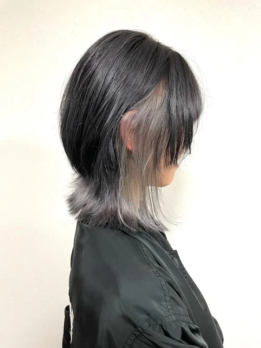 ミディアム ボブ 外ハネヘア 艶髪カラー& トリートメント　松村のヘアスタイル