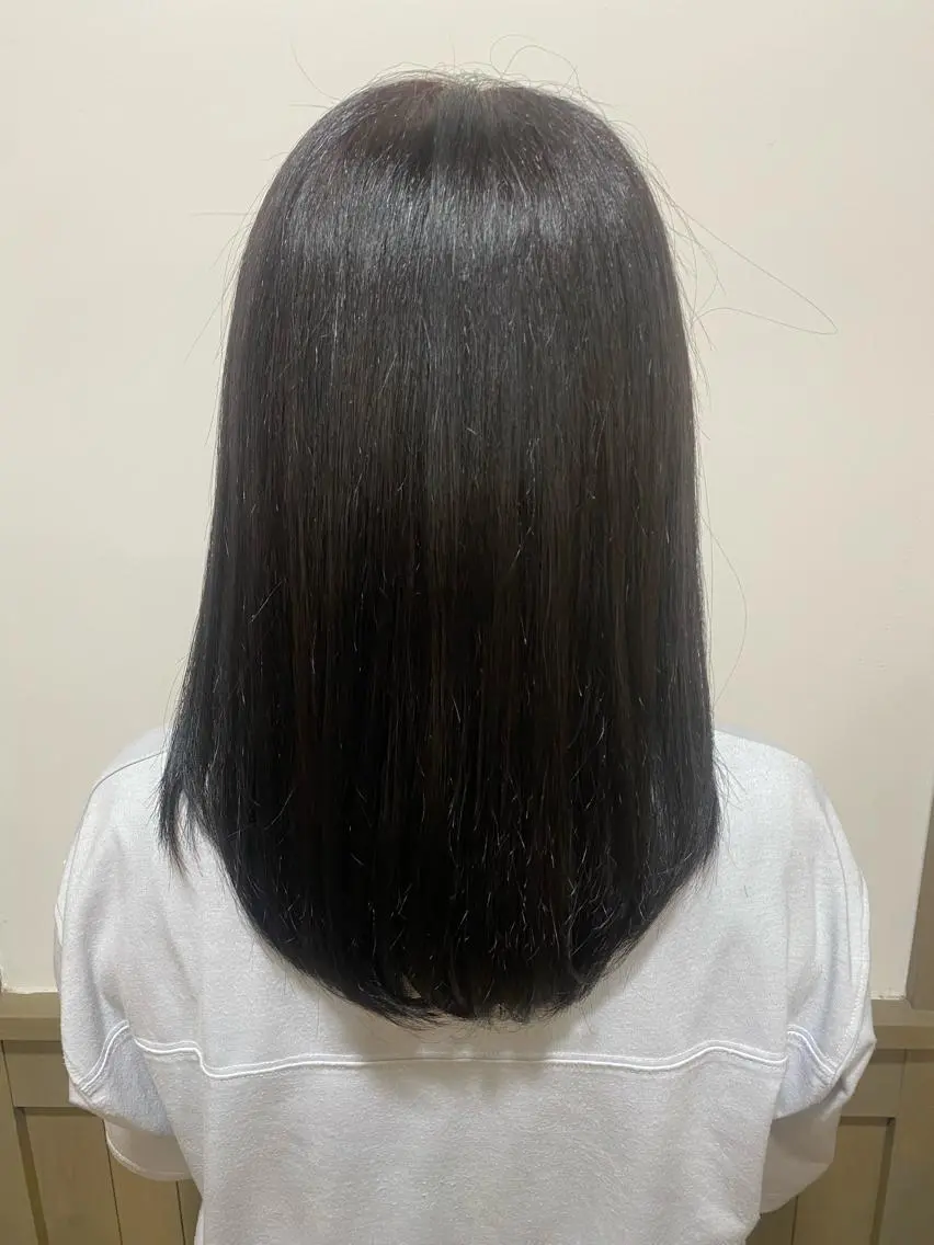セミロング カラー ヘアカラー TJ天気予報5mm 森　瑞希のヘアスタイル
