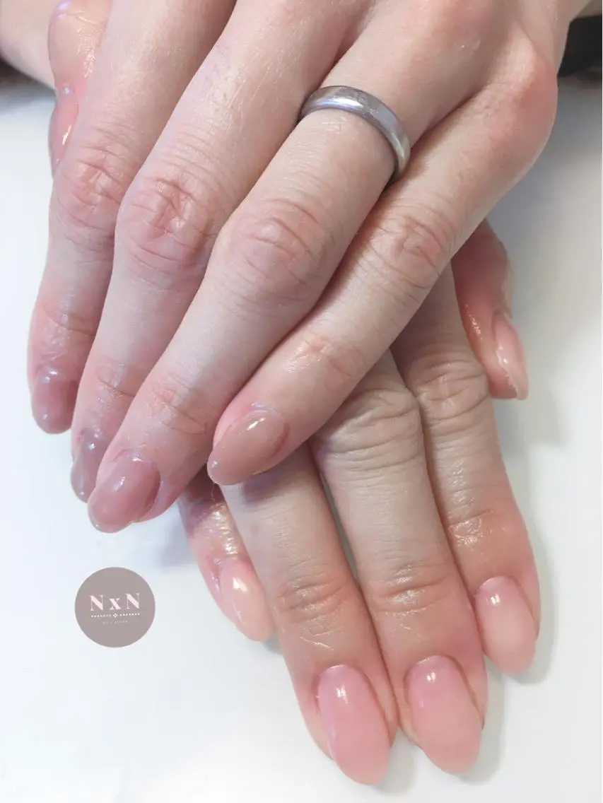 ネイル ジェルネイル オフィスネイル ぷっくりネイル ハンドネイル nail salon N×Nのネイルデザイン