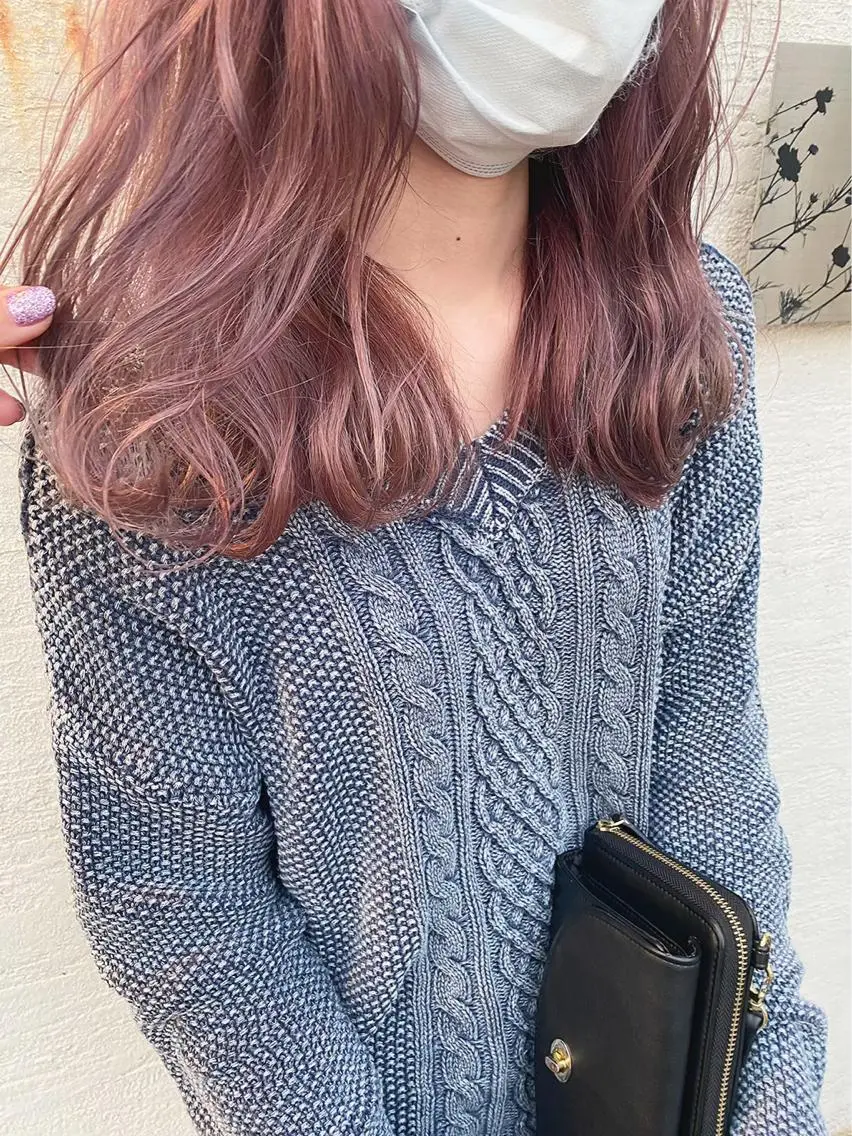 セミロング カラー 優子/ 似合わせカットカラーのヘアスタイル
