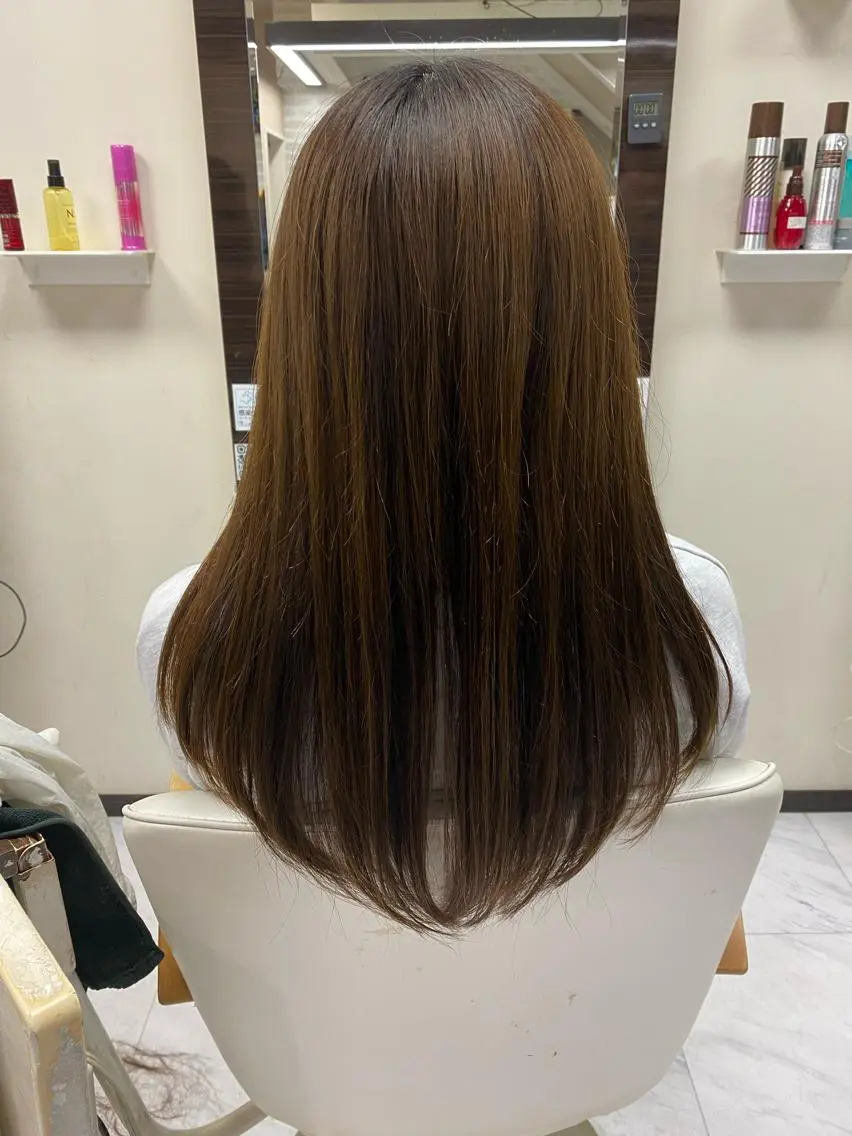 ロング 韓国風ヘア レイヤーカット 目黒 碧人のヘアスタイル