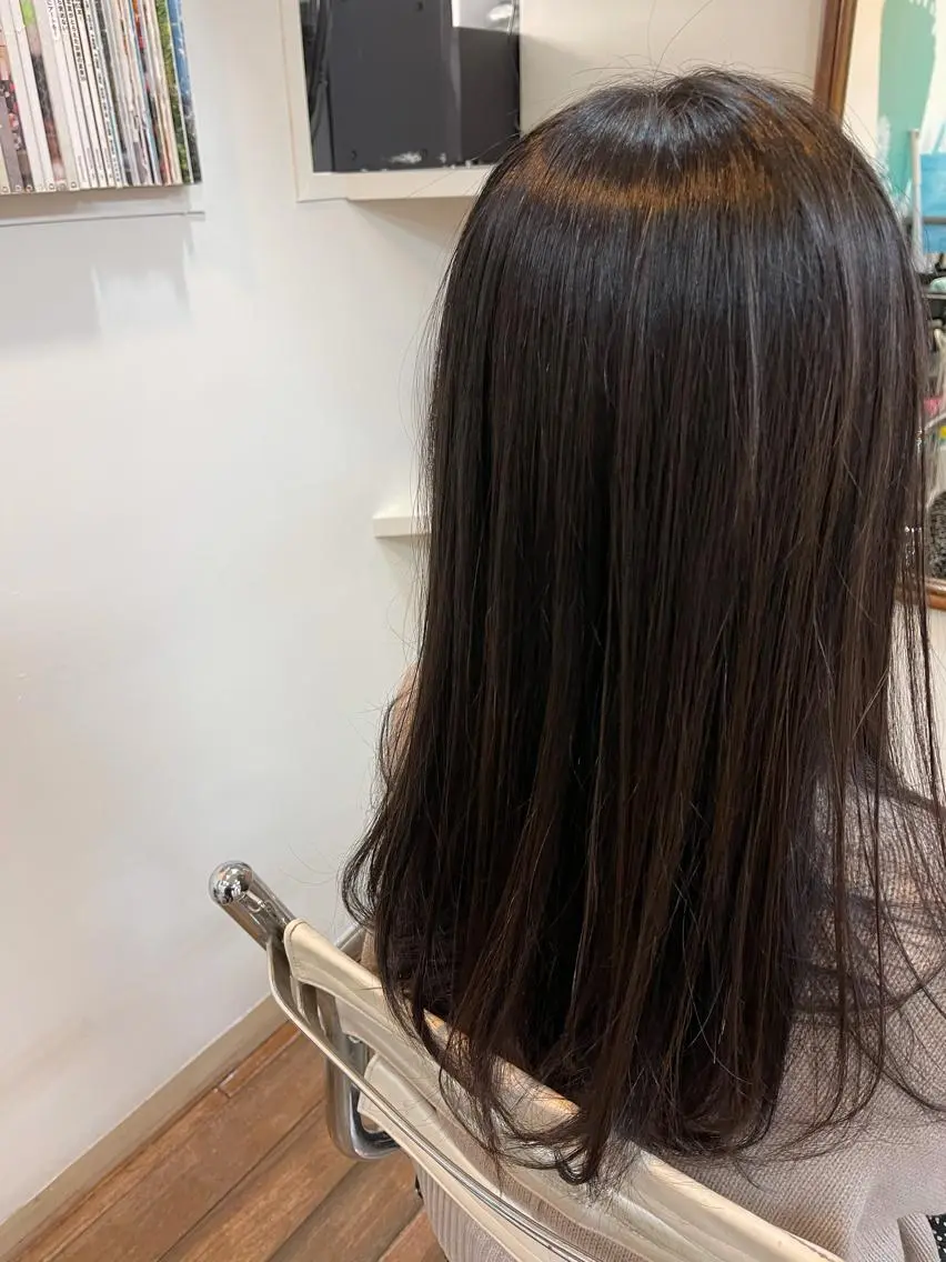 ロング カット 縮毛矯正 トリートメント katsuya hiroのヘアスタイル