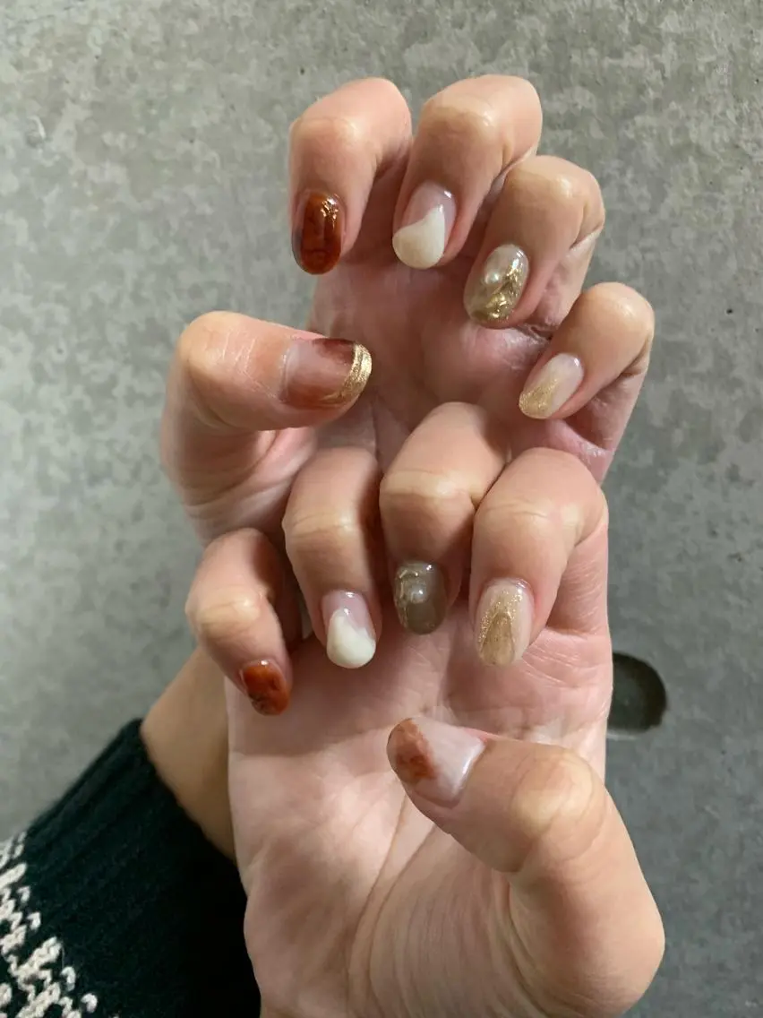 ネイル 持ち込み マキノ ユイのネイルデザイン