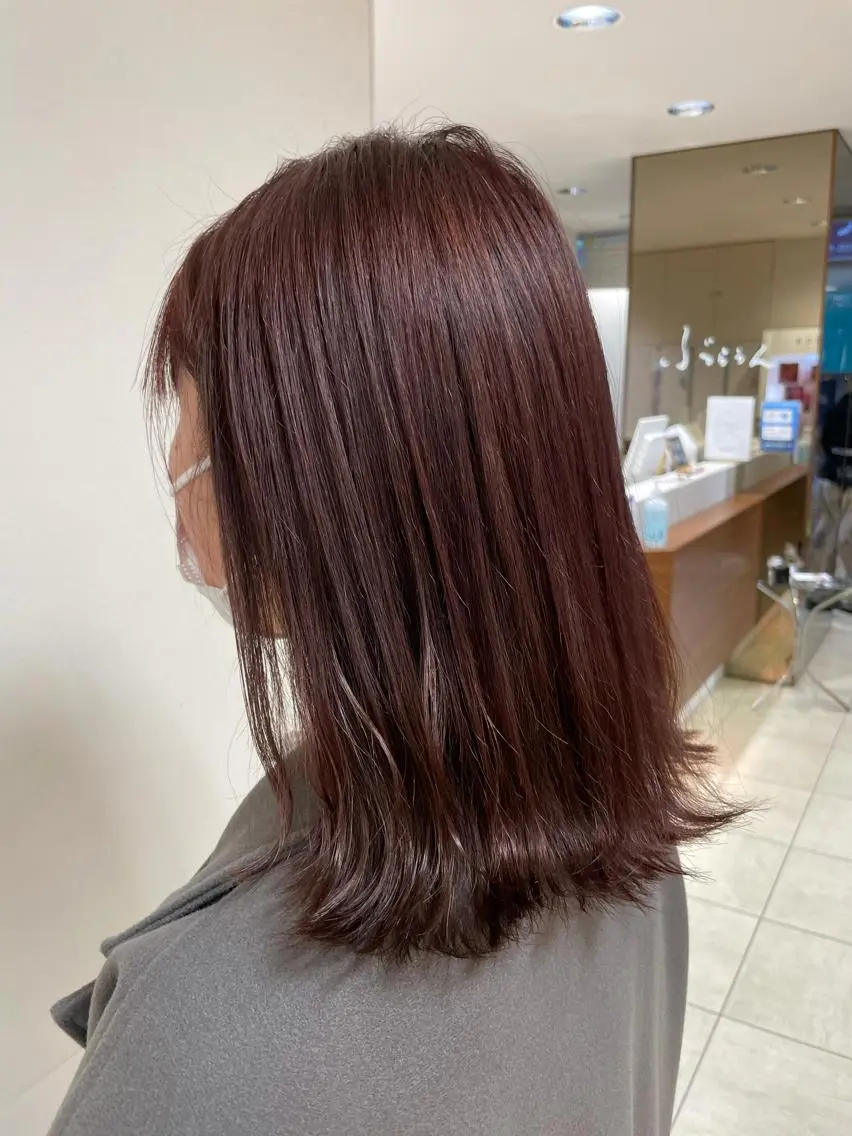 セミロング カラー ヘアアレンジ ヘアカラー トリートメント 【Sweep】おじま のぞみのヘアスタイル