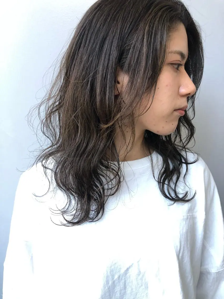 ミディアム カラー パーマ Nero✂︎ officialのヘアスタイル