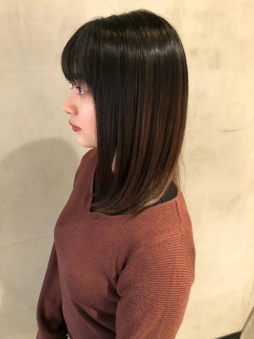 ミディアム 縮毛矯正 トリートメント 大西 直人のヘアスタイル