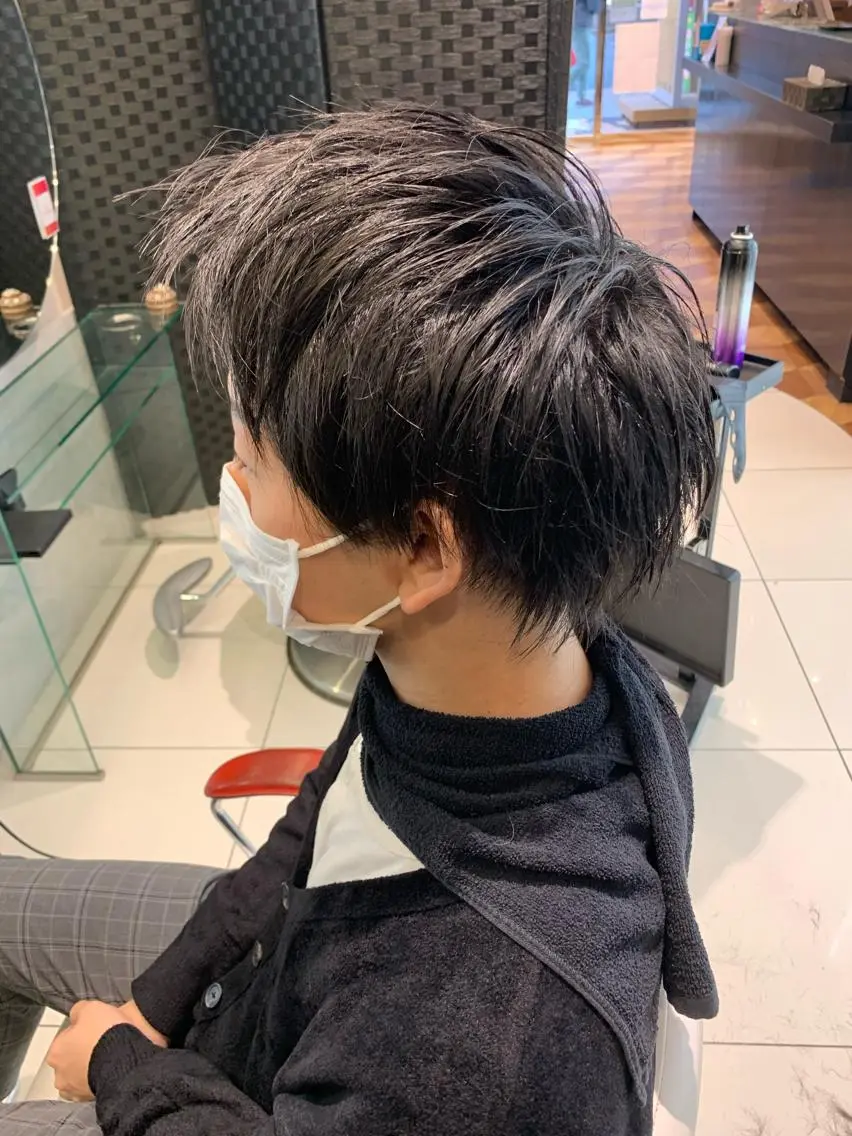ミディアム カット ヘアセット ✨上村 潤平✨メンズヘア✨のヘアスタイル
