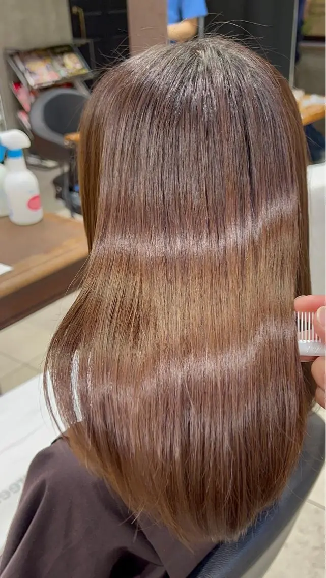 ロング カラー パーマ カット ヘアカラー 縮毛矯正 💛似合わせカット カラー💛 amiのヘアスタイル
