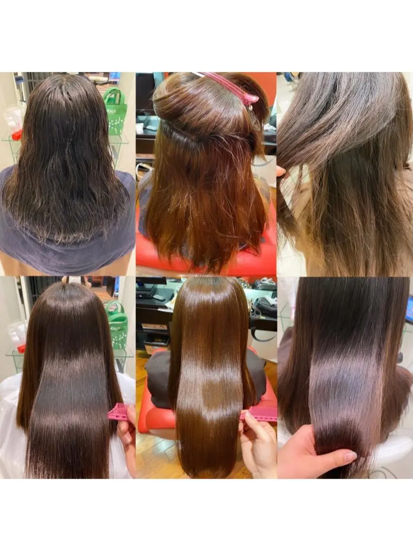 パーマ 髪質改善 縮毛矯正 縮毛矯正 【育休中】EARTH 荒井店HARUNAのヘアスタイル