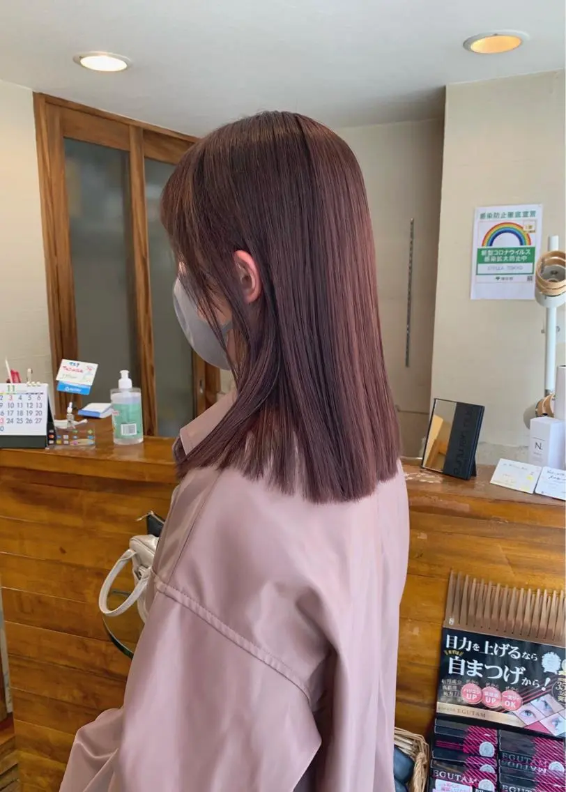 ミディアム カラー ベージュカラー ラベンダーカラー ラベンダーベージュ カット ヘアカラー トリートメント 矢野 晃平のヘアスタイル