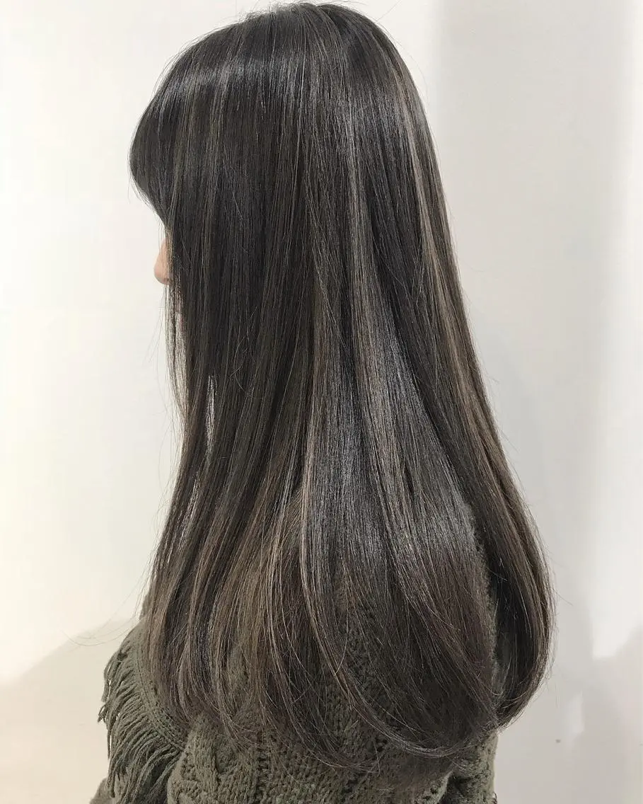 ロング カラー ヘアアレンジ 透明感カラー 阿部 圭悟のヘアスタイル