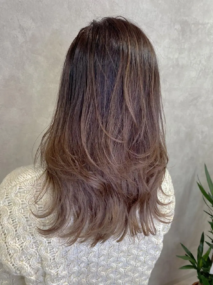 ミディアム カラー ヘアカラー トリートメント RIENS♡xrea 山本優舞のヘアスタイル