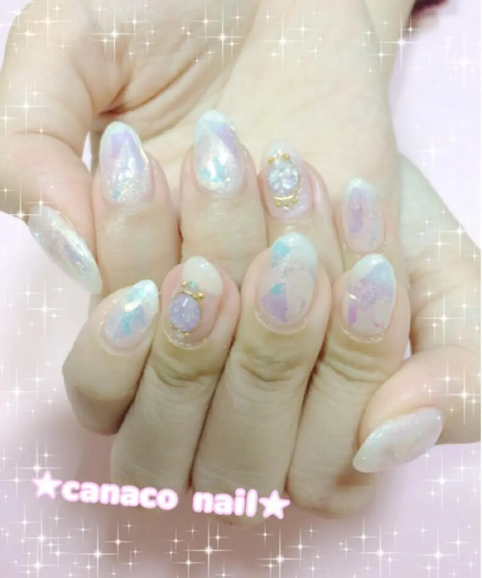 ネイル ストーンネイル ベテランネイル cnc nailのネイルデザイン