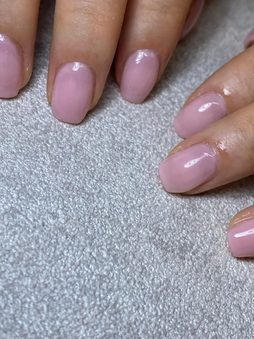 ネイル クリアネイル ピンク ハンドネイル LIll nailのネイルデザイン