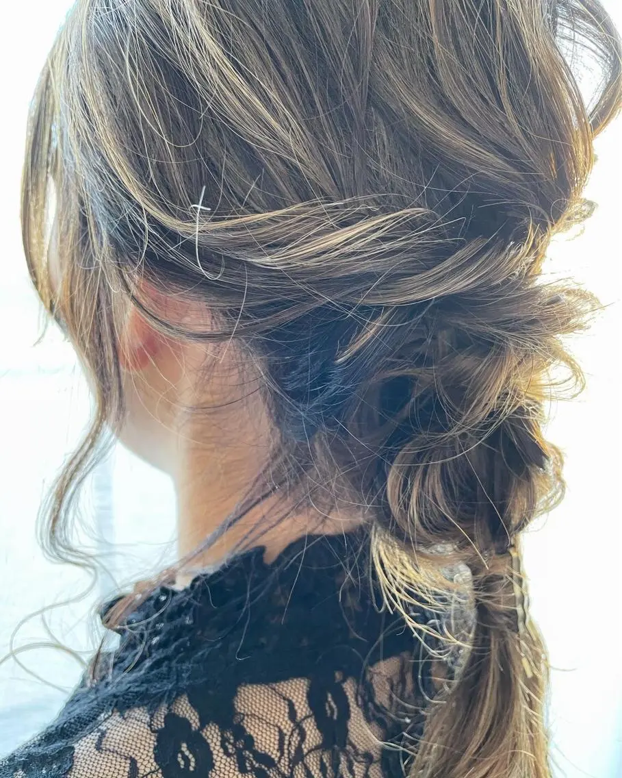 ミディアム カラー ヘアアレンジ 沖縄東京2拠点美容師 mamicoのヘアスタイル