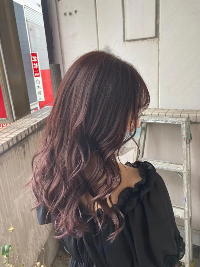 ロング カラー ヘアカラー 高橋 奈津沙のヘアスタイル