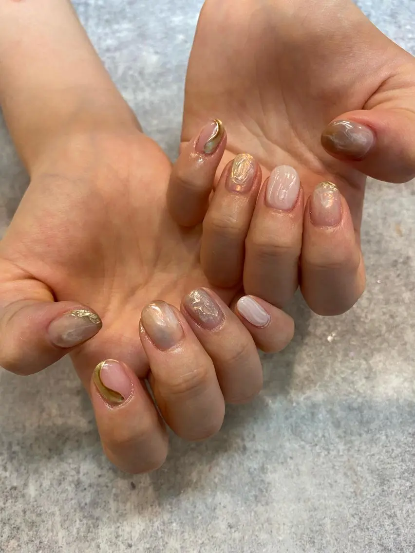 ネイル ハンドネイル 【LINON】 airiのネイルデザイン