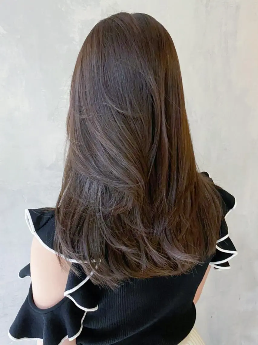 セミロング ヘアアレンジ パーマ カラー グレージュ オリーブグレージュ オリーブグレー ITbyALBUM 藤沢店のヘアスタイル