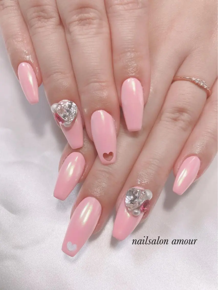 ネイル ハート nailsalon ♡amour♡のネイルデザイン