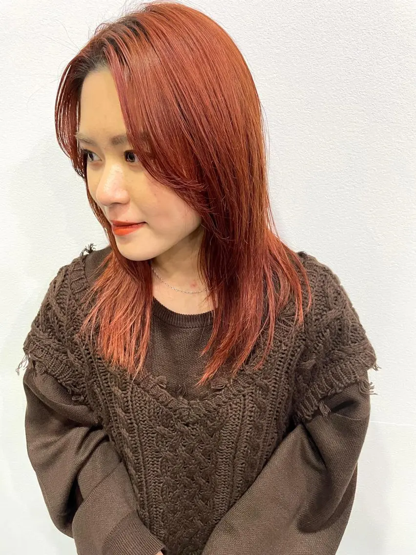 セミロング カラー CARICIA 白木 由里加/新栄のヘアスタイル