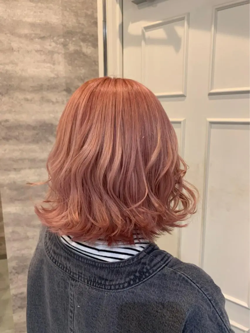 ミディアム カラー ピンクカラー 🫟Blanco🫟 Color&Careのヘアスタイル