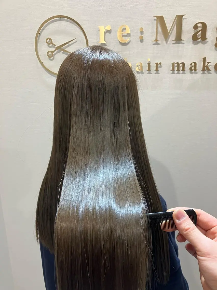 ロング カラー ヘアアレンジ キッズ カット ヘアカラー トリートメント 横浜関内髪質改善 re:Magoのヘアスタイル