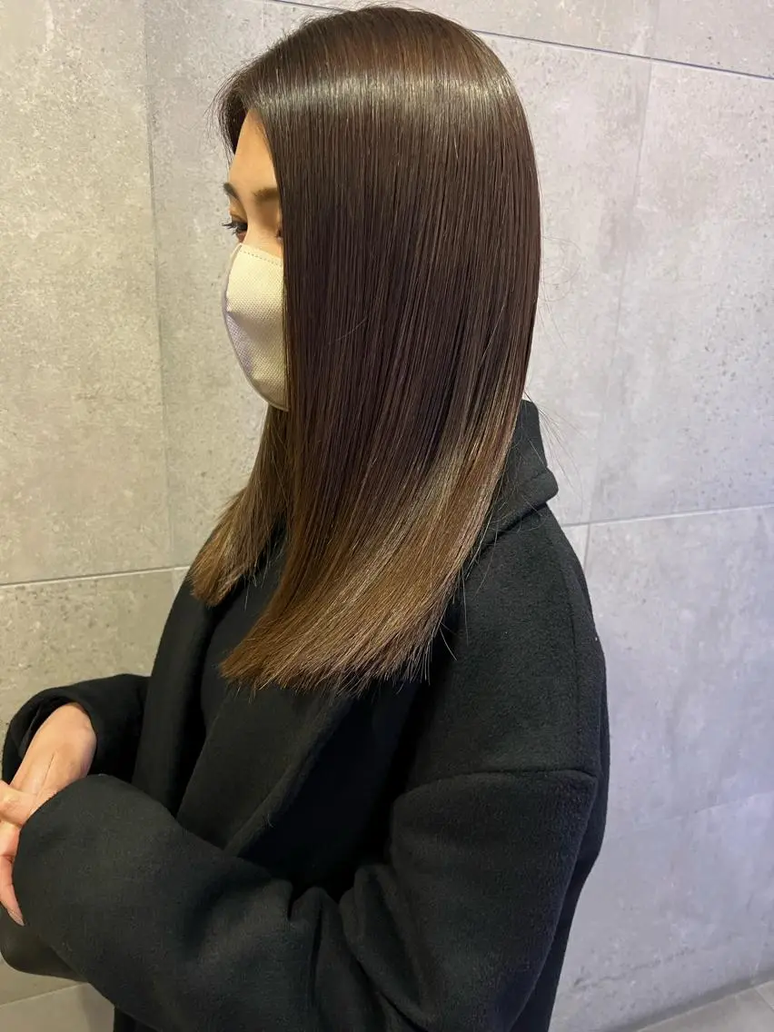 セミロング 増田 晃士のヘアスタイル