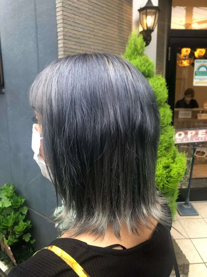 ミディアム メンズパーマ、カラー 大募集村上莉奈のヘアスタイル